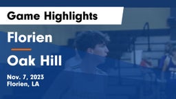 Florien  vs Oak Hill  Game Highlights - Nov. 7, 2023