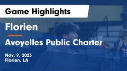 Florien  vs Avoyelles Public Charter Game Highlights - Nov. 9, 2023