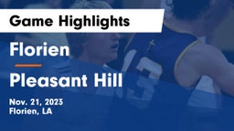 Florien  vs Pleasant Hill  Game Highlights - Nov. 21, 2023