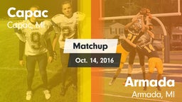 Matchup: Capac vs. Armada  2016