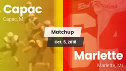 Matchup: Capac vs. Marlette  2018
