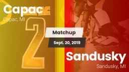 Matchup: Capac vs. Sandusky  2019