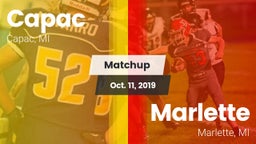 Matchup: Capac vs. Marlette  2019