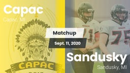 Matchup: Capac vs. Sandusky  2020
