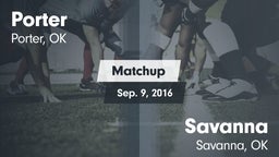 Matchup: Porter vs. Savanna  2016