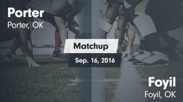 Matchup: Porter vs. Foyil  2016