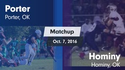 Matchup: Porter vs. Hominy  2016