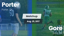 Matchup: Porter vs. Gore  2017