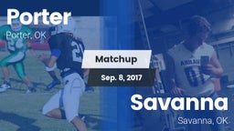 Matchup: Porter vs. Savanna  2017