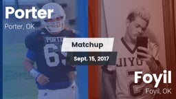 Matchup: Porter vs. Foyil  2017