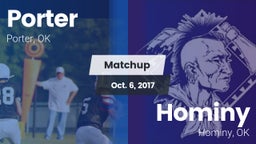 Matchup: Porter vs. Hominy  2017