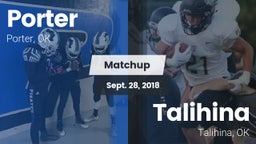 Matchup: Porter vs. Talihina  2018