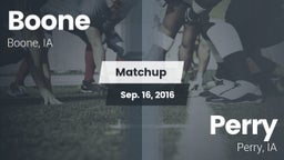 Matchup: Boone vs. Perry  2016
