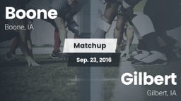 Matchup: Boone vs. Gilbert  2016