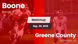 Matchup: Boone vs. Greene County  2016