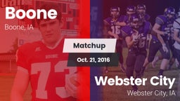 Matchup: Boone vs. Webster City  2016