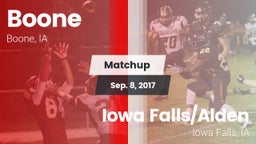 Matchup: Boone vs. Iowa Falls/Alden  2017