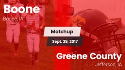 Matchup: Boone vs. Greene County  2017