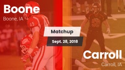 Matchup: Boone vs. Carroll  2018