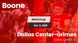 Matchup: Boone vs. Dallas Center-Grimes  2018