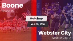 Matchup: Boone vs. Webster City  2018