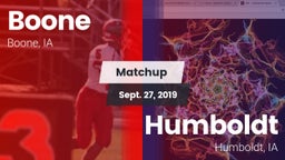 Matchup: Boone vs. Humboldt  2019