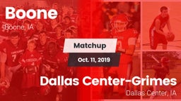 Matchup: Boone vs. Dallas Center-Grimes  2019