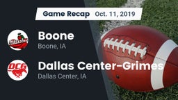 Recap: Boone  vs. Dallas Center-Grimes  2019