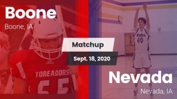 Matchup: Boone vs. Nevada  2020