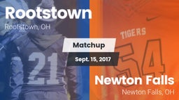 Matchup: Rootstown vs. Newton Falls  2017