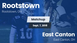 Matchup: Rootstown vs. East Canton  2018