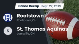 Recap: Rootstown  vs. St. Thomas Aquinas  2019
