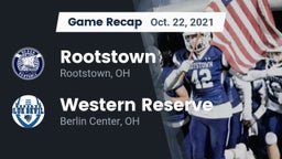 Recap: Rootstown  vs. Western Reserve  2021