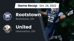 Recap: Rootstown  vs. United  2022