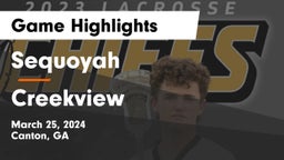 Sequoyah  vs Creekview  Game Highlights - March 25, 2024