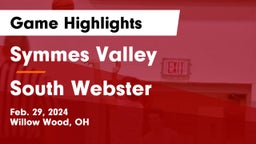 Symmes Valley  vs South Webster  Game Highlights - Feb. 29, 2024
