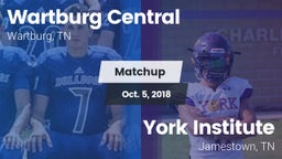Matchup: Wartburg Central vs. York Institute 2018