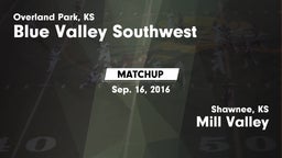 Matchup: Blue Valley SW vs. Mill Valley  2016