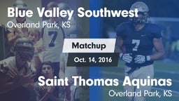 Matchup: Blue Valley SW vs. Saint Thomas Aquinas  2016