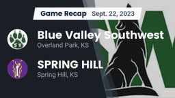 Recap: Blue Valley Southwest  vs. SPRING HILL  2023