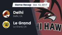 Recap: Delhi  vs. Le Grand  2017