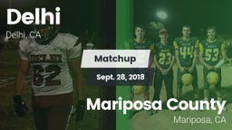 Matchup: Delhi vs. Mariposa County  2018
