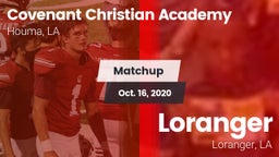 Matchup: Covenant Christian A vs. Loranger  2020