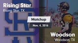 Matchup: Rising Star vs. Woodson  2016