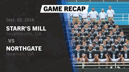 Recap: Starr's Mill  vs. Northgate  2016
