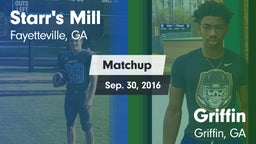 Matchup: Starr's Mill vs. Griffin  2016
