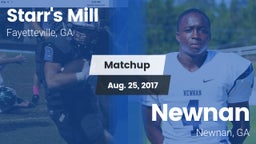 Matchup: Starr's Mill vs. Newnan  2017