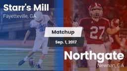Matchup: Starr's Mill vs. Northgate  2017