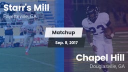 Matchup: Starr's Mill vs. Chapel Hill  2017