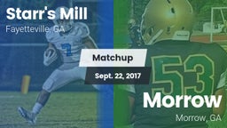 Matchup: Starr's Mill vs. Morrow  2017